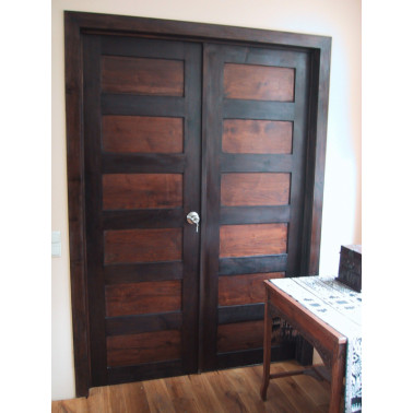 Double door in teak wood,...