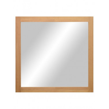 Mirror with hevea frame