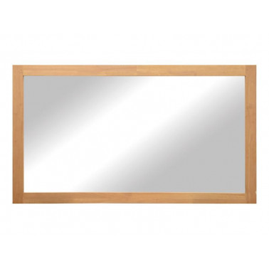 Mirror with hevea frame