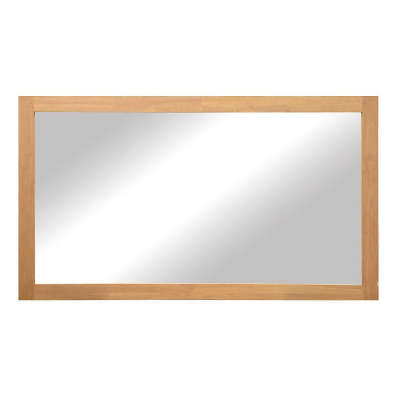 Mirror with hevea frame