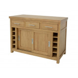 Center kitchen cupboard 2 doors 3 drawers (wooden worktop)