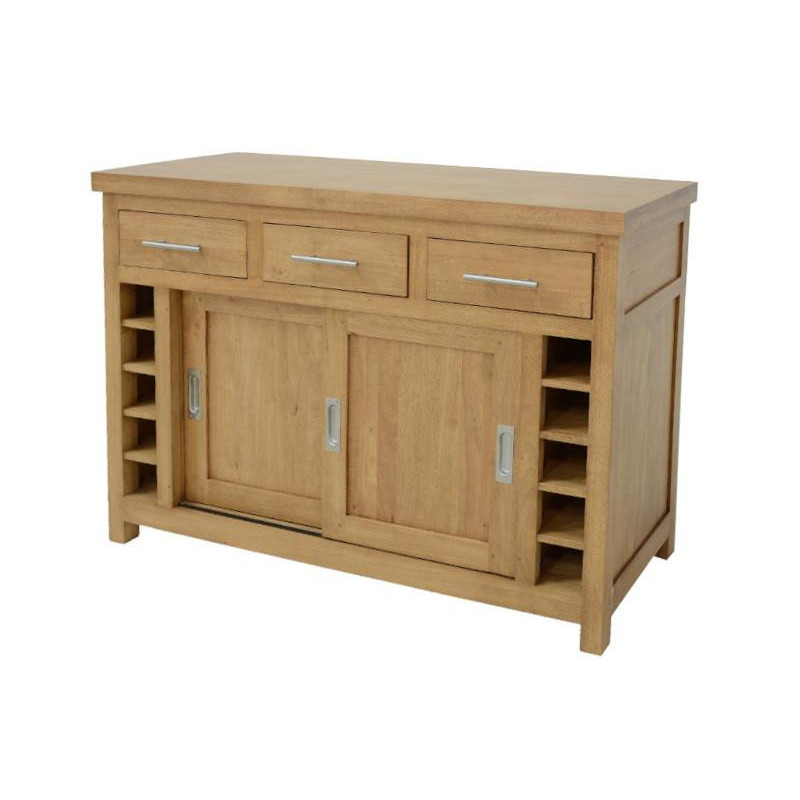 Center kitchen cupboard 2 doors 3 drawers (wooden worktop)