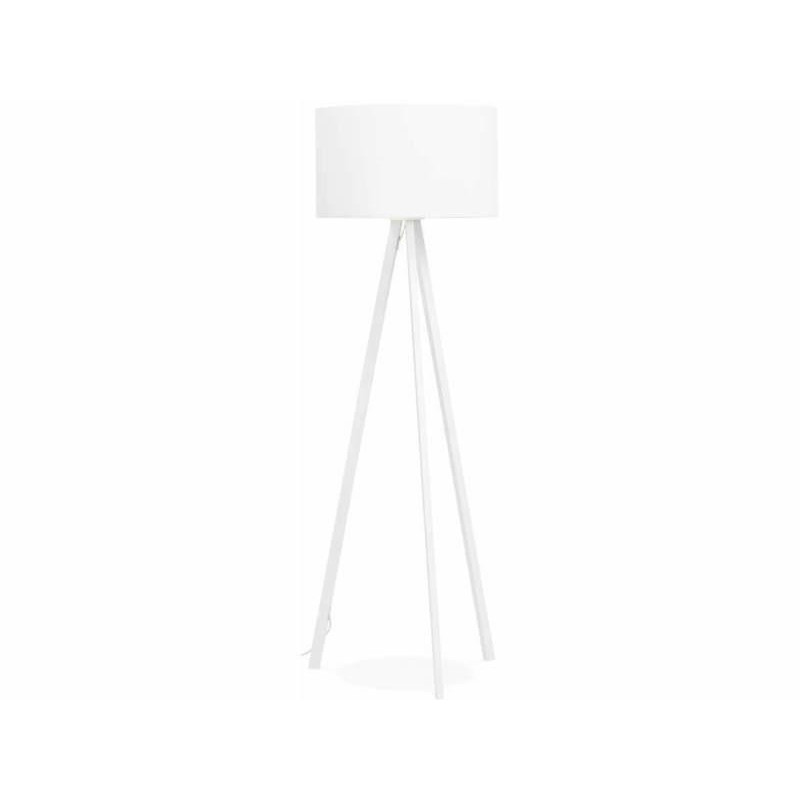 White designer floor lamp