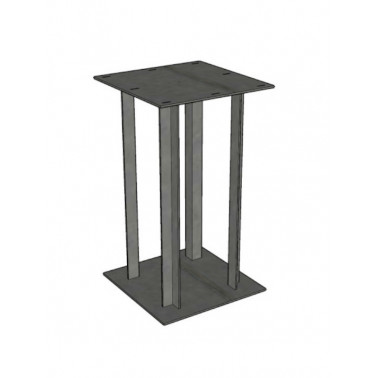 Table leg in metal