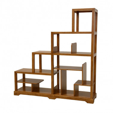 Step bookshelf double sided