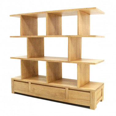 Zen bookshelf 3 drawers