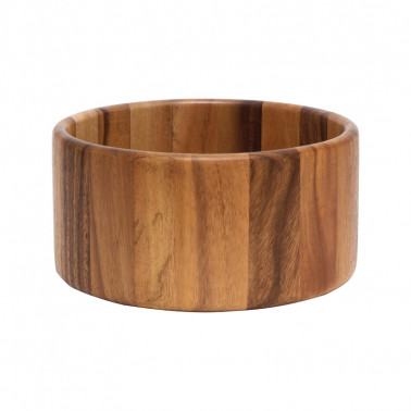 Salad bowl in acacia wood