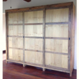 Custom wardrobe in recycled old teak wood