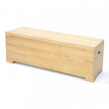 Storage chest in Hevea wood