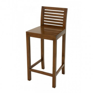 DURBAN | Bar Chair with slats back rest