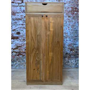 PORTO | CD/DVD kast Kleur oldteak#natural gerecycled oud teak Dimensie 52x120x38