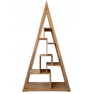 Triangular bookshelf