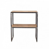 FLORY | Console 2 levels in recycled teak & metal