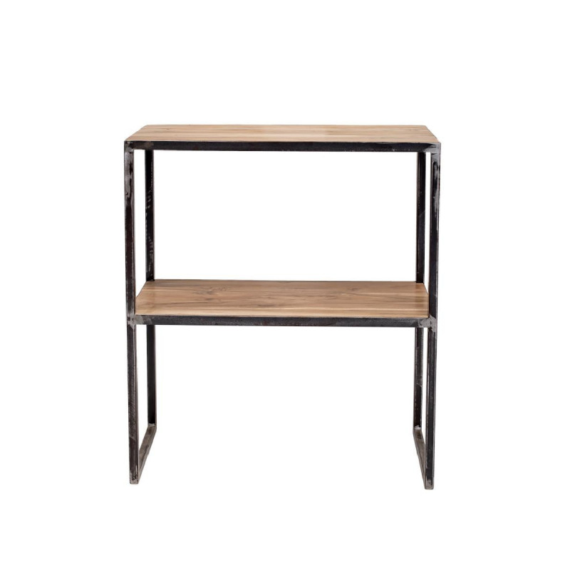 FLORY | Console 2 levels in recycled teak & metal