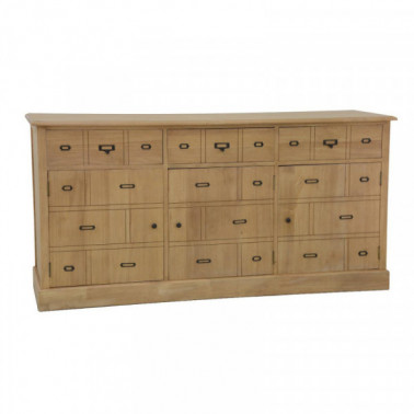 Sideboard with 3 doors and drawers Trompe l'Oeil