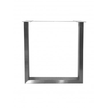 Set of 2 stainless steel legs rectangular tube