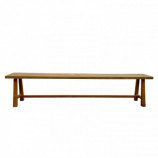 Refectory style bench in teak