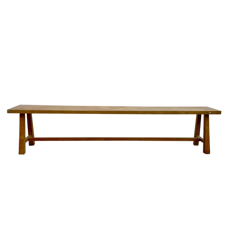 Refectory style bench in teak