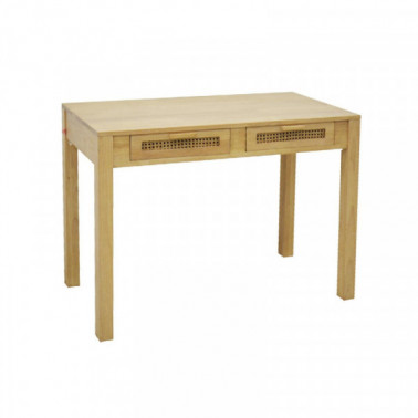 Desk 2 drawers with rattan | Collection Flores