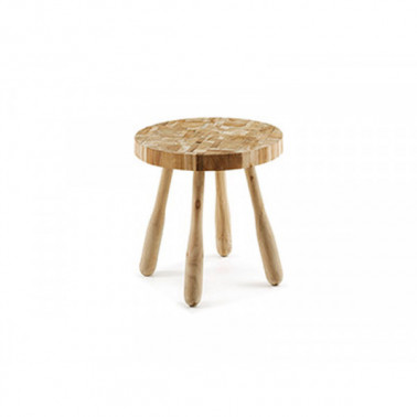 Teak wood stool model Picasso