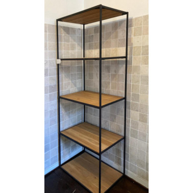 Rack in iron & oak