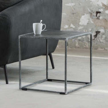 Side table, sand blasted