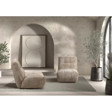LYSANDRA | Fabric chair swivel