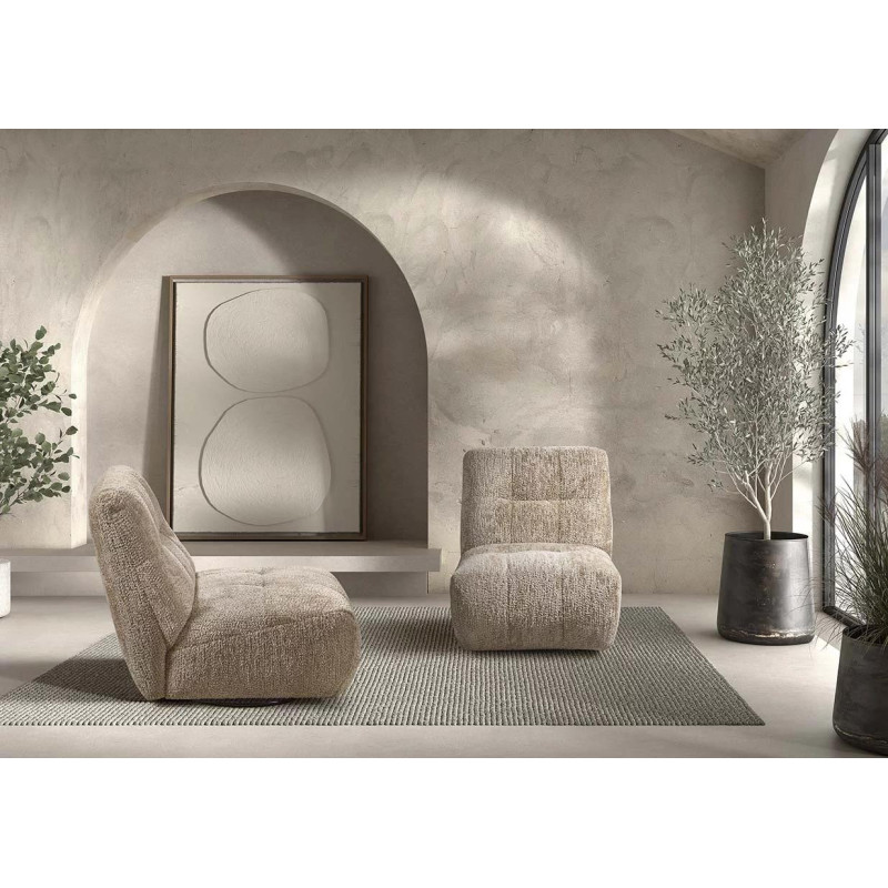 LYSANDRA | Fabric chair swivel