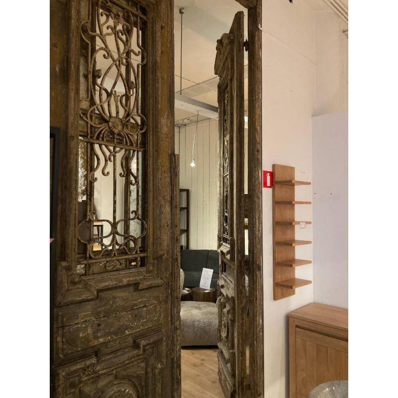 Antique Egyptian door in cedar's wood