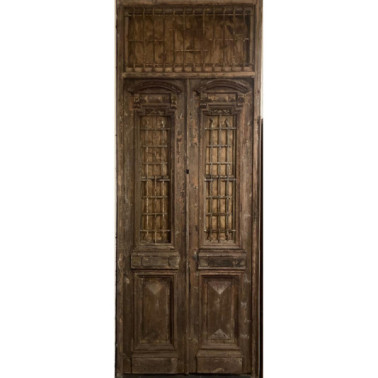 Antique Egyptian door in cedar's wood