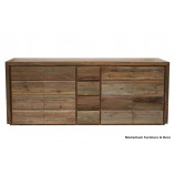 Sideboard with 4 swing doors and 4 center drawers
