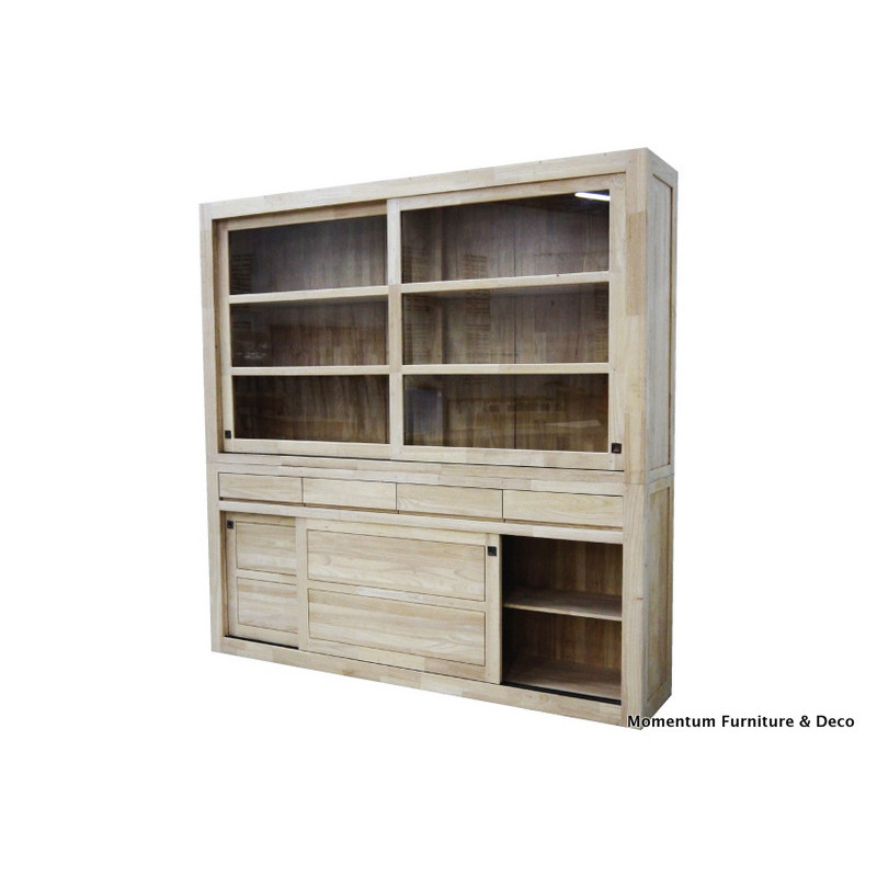 Cupboard with 4 sliding doors & 4 drawers