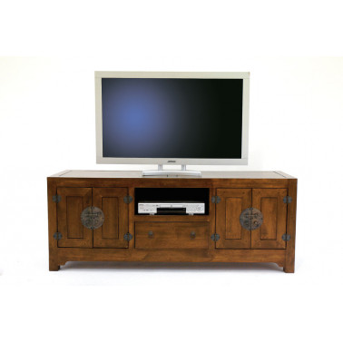 Chinese style Tv cabinet with 4 doors & 1 drawer