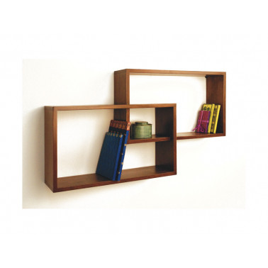 Wall rack, cubic design