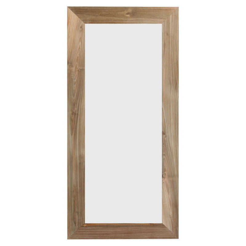 Teak frame w/ mirror