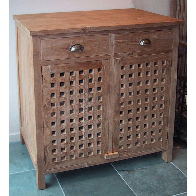 cabinet 2 drawers & 2 doors with lattices