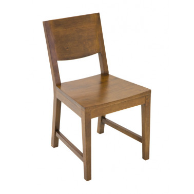 Dining chair in solid Hevea wood