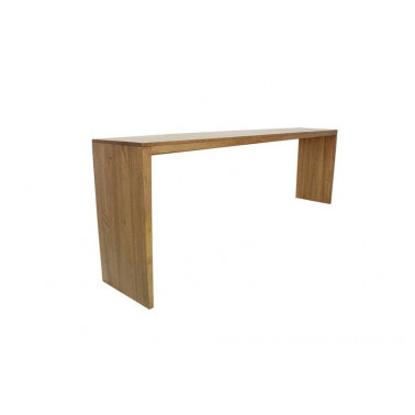 Long console in solid hevea wood
