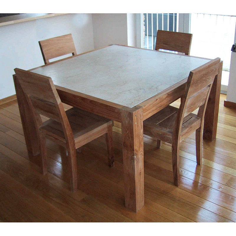 dining table in teak wood