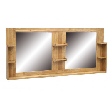 Bathroom mirrors with shelves